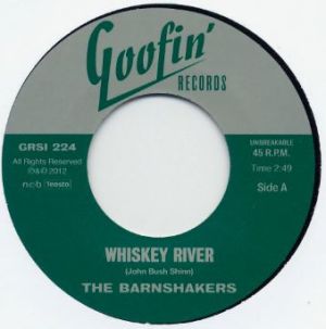 The Barnshakers Whiskey River Hollow Grave 7" single rockabilly vinyl at Raucous Records.